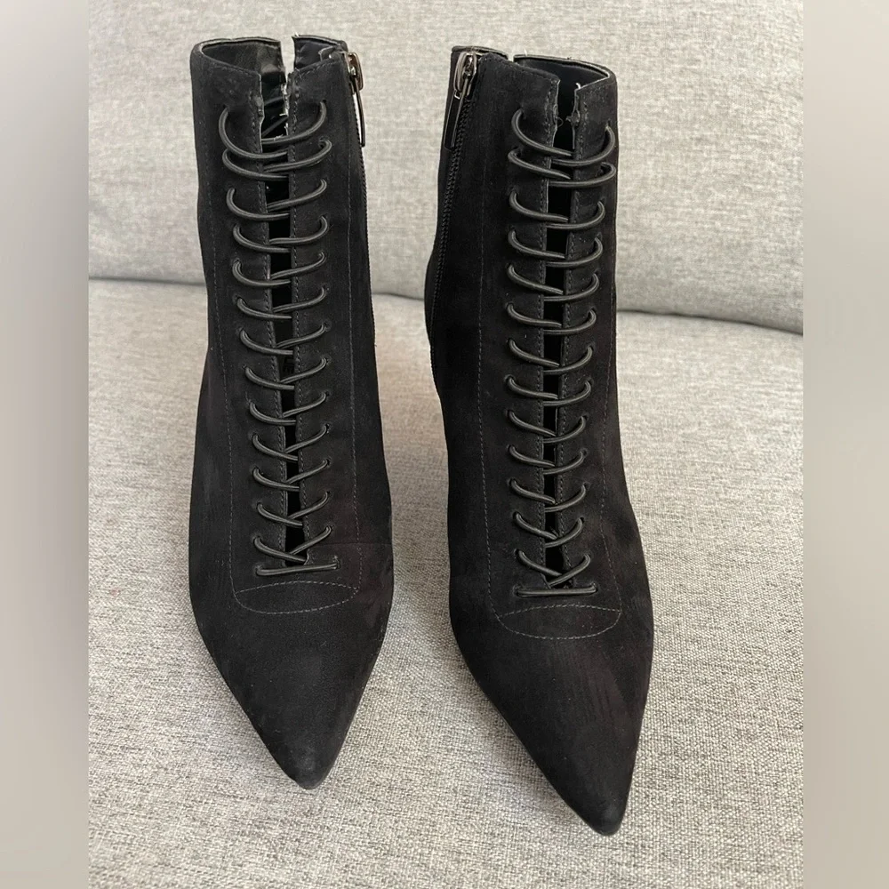 Suede Booties - Picture 1 of 6